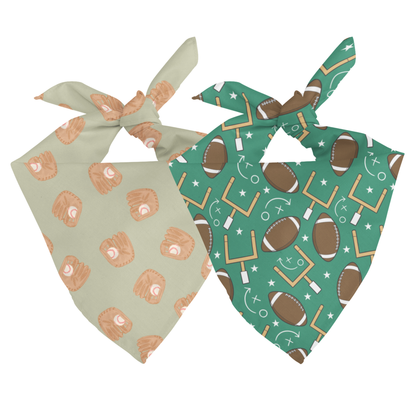 Football & Baseball Dog Bandana