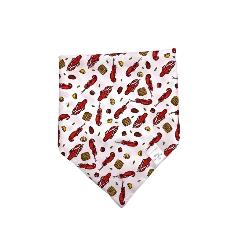 Crawfish Boil Dog Bandana