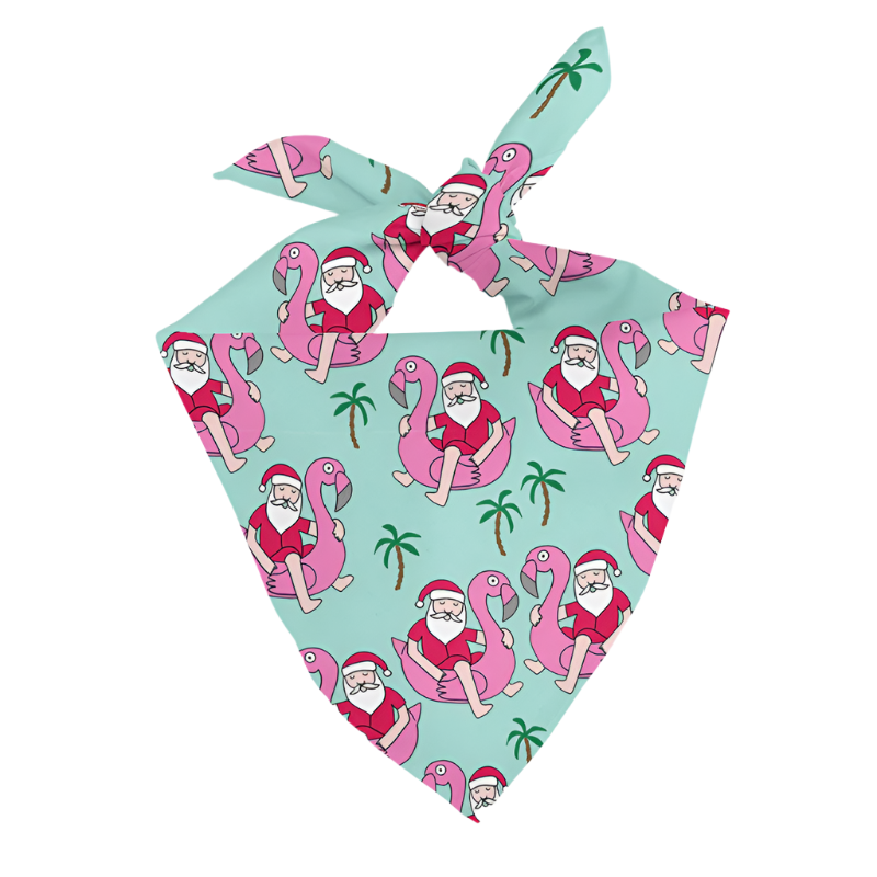Poolside Santa Dog Bandana