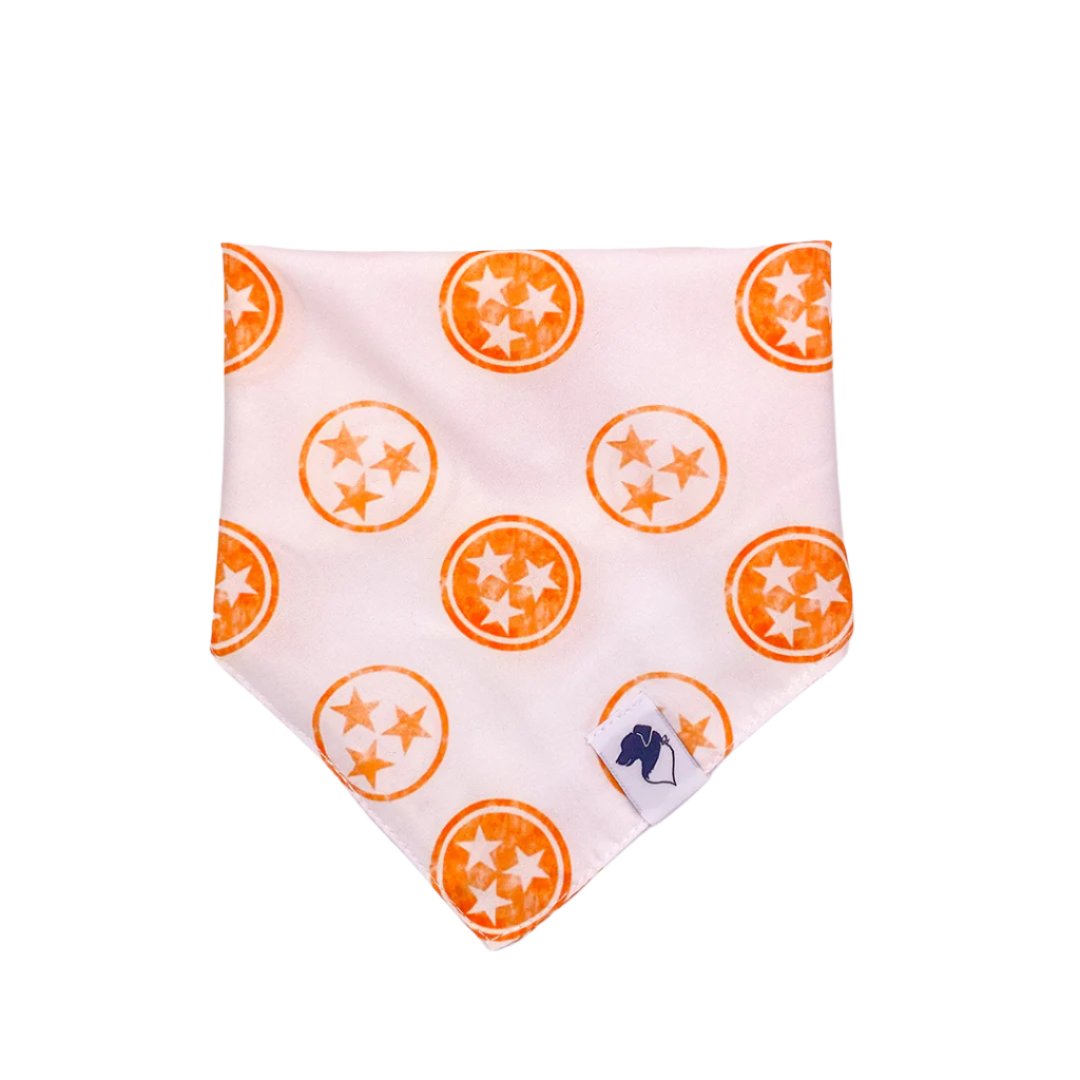 Tennessee Orange Tri-Star Dog Bandana