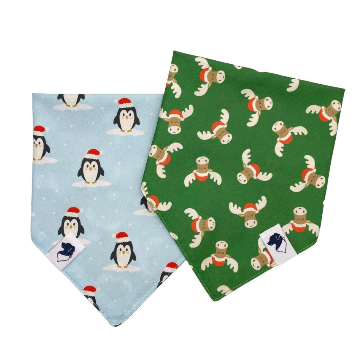 Moose and Penguin Dog Bandana