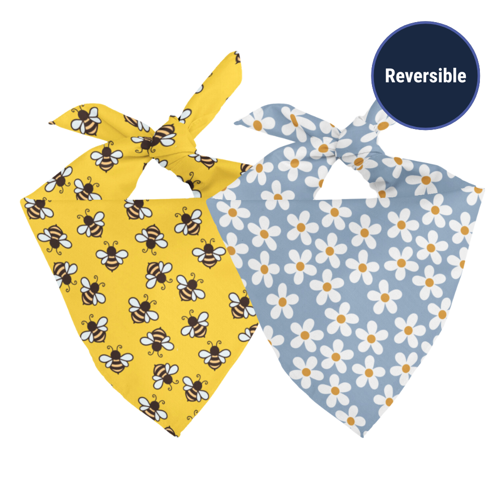 Bees & Daisy Dog Bandana