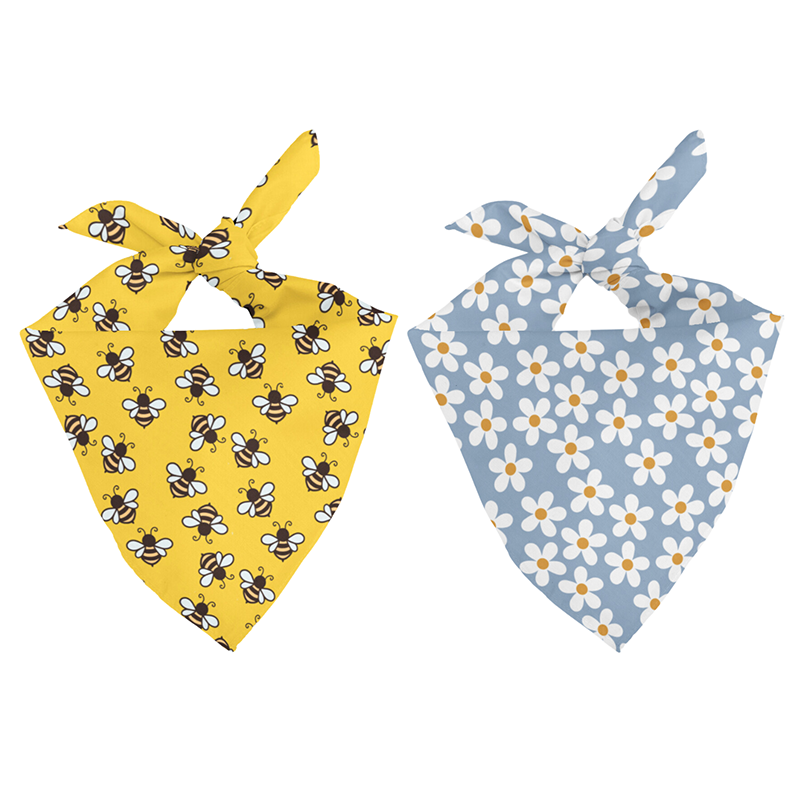 Bees & Flowers Dog Bandana