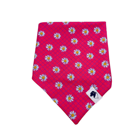 Pink Flowers Dog Bandana