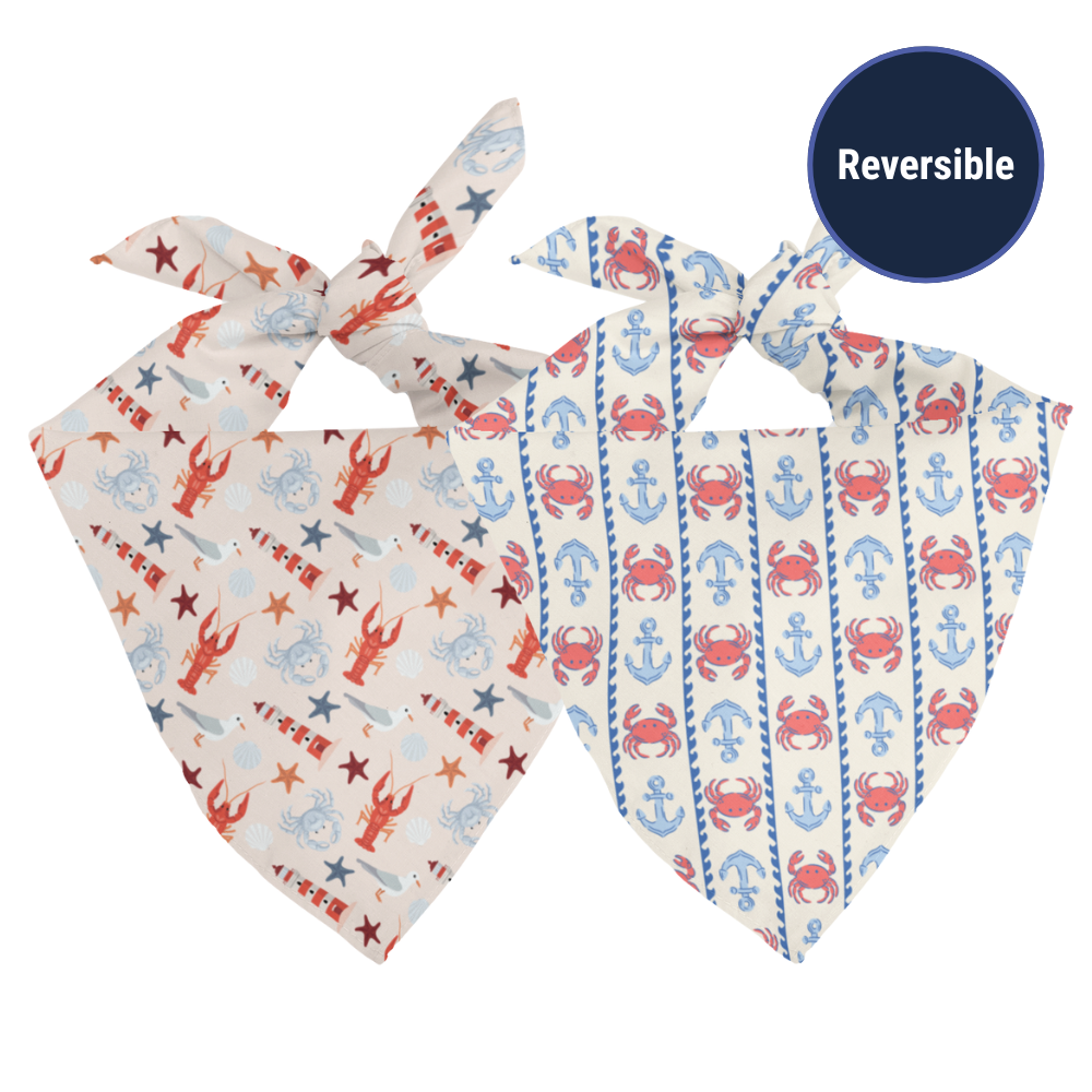 Coastal Charm Dog Bandana