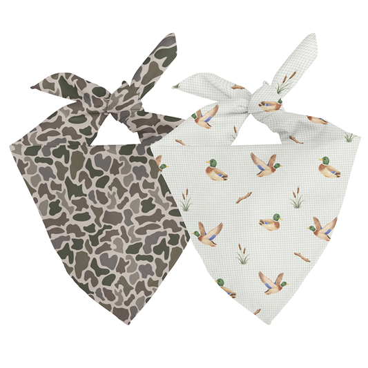 PRE-ORDER: Ducks & Camo Dog Bandana