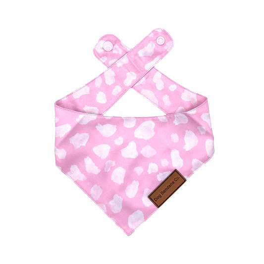 Spotted in Pink Dog Bandana