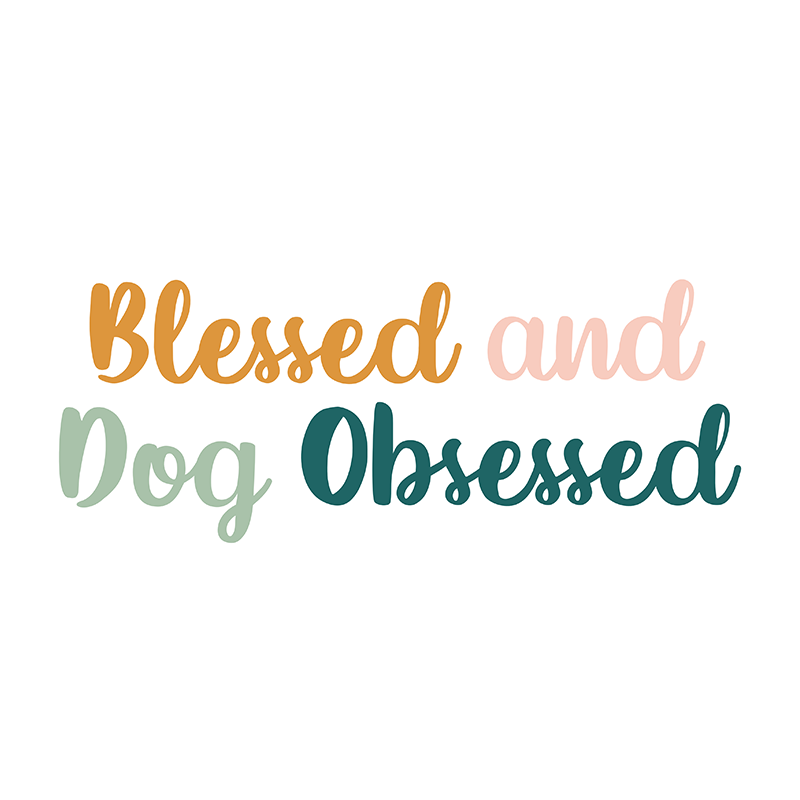 Blessed and Dog Obsessed Sticker