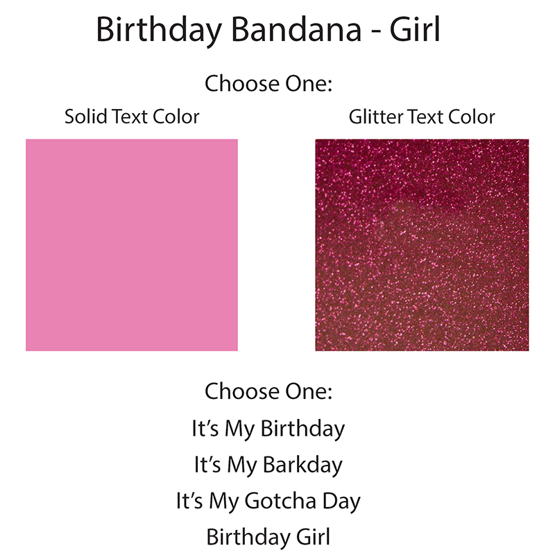 Birthday/Gotcha Day Dog Bandana
